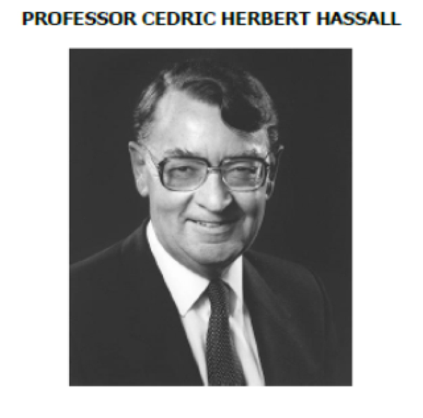 Professor Cedric Herbert Hassall founding professor of chemistry at the university college of the West Indies